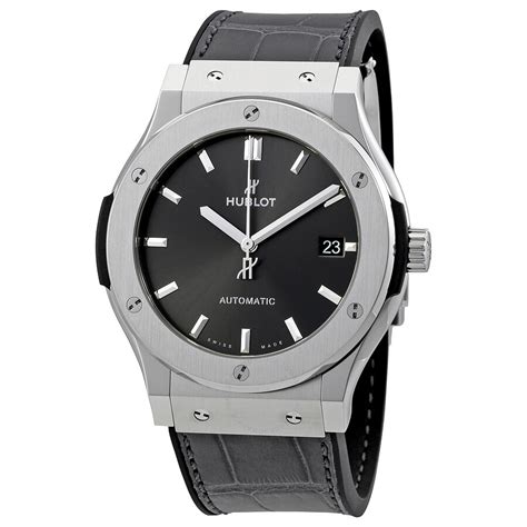 hublot black and silver watch